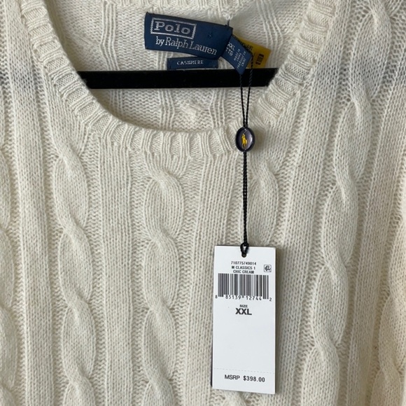 Polo Ralph Lauren - The Iconic Cable-Knit Cashmere
Sweater Unisex Size XXL - Picture 6 of 15